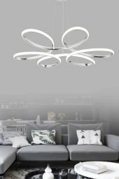 Dekorluna Flora Krom Modern Sarkıt Led Avize - 1