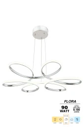 Dekorluna Flora Krom Modern Sarkıt Led Avize - 2
