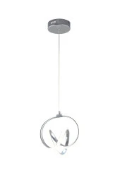 Dekorluna Venita Krom Modern Sarkıt Led Avize Beyaz Işık Salon Mutfak Oda Hol Ledli Avize - 3