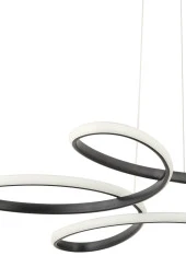 Dekorluna Flora Siyah Modern Sarkıt Led Avize - 4