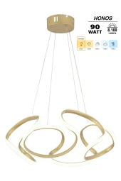 Dekorluna Honos Eskitme Modern Sarkıt Led Avize Salon Mutfak Oda Hol Ledli Avize - 2