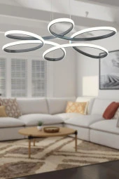 Dekorluna Flora Füme Modern Sarkıt Led Avize - 1