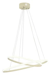 Dekorluna Bernardo 50x40 Büyük Çember Krem Modern Sarkıt Led Avize - 3