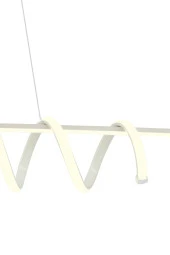 Dekorluna Pane Krem Modern Led Avize Beyaz Işık Salon Mutfak Oda Hol Ledli Avize Yemek Masası Led Avize - 4
