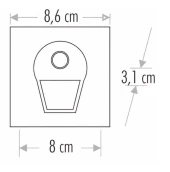CATA CT 5170 1W Füme Kasa Sensörlü Koridor Aydınlatması 3200K Gün Işığı thumbnail 3