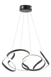 Dekorluna Honos Siyah Modern Sarkıt Led Avize Salon Mutfak Oda Hol Ledli Avize - 6