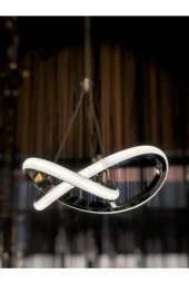 Dekorluna Modern Bolivia Tekli Krom Sarkıt Led Beyaz Power Ledli Salon Mutfak Oda Hol Ledli Avize - 2