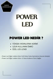 Dekorluna Modern Bolivia Tekli Krom Sarkıt Led Beyaz Power Ledli Salon Mutfak Oda Hol Ledli Avize - 3
