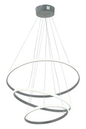 Dekorluna Darcy 50x40x30 Büyük Çember Füme Modern Sarkıt Led Avize - 4