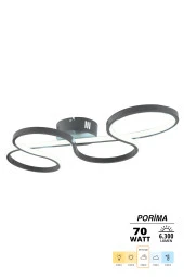 Dekorluna Porima Füme Modern Sarkıt Led Avize - 2