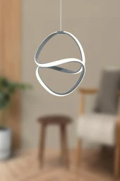 Dekorluna Dora Antrasit Modern Sarkıt Led Avize Beyaz Işık Salon Mutfak Oda Hol Ledli Avize - 1