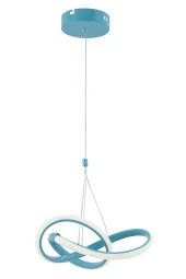 Dekorluna Modern Bolivia Tekli Turkuaz Sarkıt Led Beyaz Power Ledli Salon Mutfak Oda Hol Ledli Avize - 2