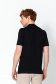 Erkek Fit Extra Polo Yaka Yarım Fermuarlı Klasik Triko T-Shirt - 6