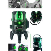 DOZZER Alman Pro Hybrid 360 Dönerli 35 Metre Ölçüm Nişangahlı Yatay-dikey Yeşil Çizgili Lazer Hizalama - 1