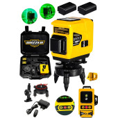 DOZZER Alman 12 Köşe Otamatik Hizalamalı Lazer Metre Hizalama 2 Akülü Uzaktan Kumandalı Taşıma Çantalı - 1