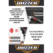 DOZZER Alman Hard-x Darbeli 12 V 2.0ah Çelik Şanzuman Bakır Sargılı 2 Akülü Vidalama Matkap Şarjlı Matkap - 2