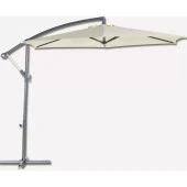 Sunfun Toscana Şemsiye Beyaz - Çap: 300 cm - Şemsiye Ayak Çapı: 48 cm - Ağırlık: 14 kg - 1