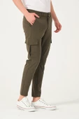 Erkek Regular Fit Kargo Cepli Jogger Spor Pantolon - 7
