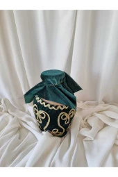 Yeşil Kına Testi/Kadife detaylı testi özel tasarım - 2