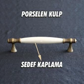 Gerçek Sedef Eskitme Antik Sarı 128 mm Mobilya Mutfak Çekmece Dolap Dolabı Kulpu Kulbu Kulpları thumbnail 5