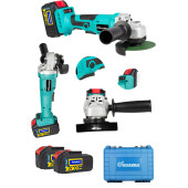 DOZZER Profesyonel 21 V 3 Ah Kömürsüz Motor Brushless 2 Akülü Dijital Devir Ayarlı Şarjlı Taşlama Makinasi - 1