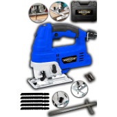 DOZZER Alman 1200 Watt Bakır Sargılı 6 Kademe Devir Ayarlı Lazerli Dekupaj Testere Makinesi +5 Bıçak - 1