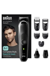 Braun Series 3 Mgk3440 Hepsi Bir Arada Şekillendirme Seti, 8’İ 1 Arada Erkek Bakım Kiti 80707868 - 1