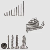 Sunta Vidası 3.5x18 Mm Paket 1000 Adet Sivri Uçlu Ahşap Tahta Ağaç Mobilya Ayak Kulp Vidası - 5