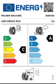 Falken 195/65 R15 TL 91H SINCERA SN110 ECORUN Yaz Lastiği (Üretim Tarihi:2024) - 2