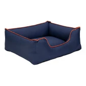 Pet Comfort Alpha  Köpek Yatağı Lacivert w Turuncu Biye M 80x65cm - 2