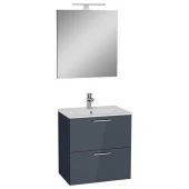 VitrA Mia Antrasit 60cm Banyo Dolabı Set - 1