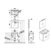 VitrA Mia Antrasit 60cm Banyo Dolabı Set - 2