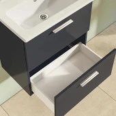 VitrA Mia Antrasit 60cm Banyo Dolabı Set - 5