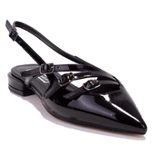 Dagoster DZA07-725488C Siyah Rugan Klasik Topuklu Kadın Ayakkabı thumbnail 1