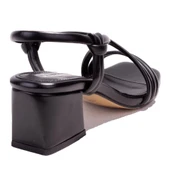 Dagoster DZA07-928085C Siyah Klasik Topuklu Kadın Ayakkabı - 4