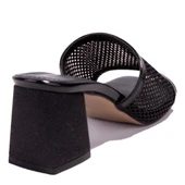 Dagoster DZA07-1221106C Siyah Rugan Klasik Topuklu Kadın Terlik - 4