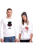 Tshirthane Her Beast His Beutiful  Sevgili Kombinleri Sweatshirt Kombini - 1