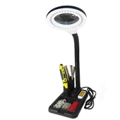 -Esnek 5X /10x,40 LED ışıklı büyüteç ,lamba  büyüteç okuma, çalışma lehim masa lambası A808 - 3
