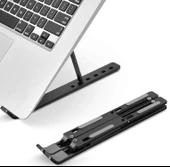 Pratik 7 Kademeli Ayarlı Katlanabilir Laptop Tablet Standı Siyah - 1