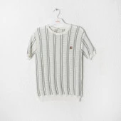 Erkek Çocuk Triko Kısa Kollu Yazlık Çizgili Kazak - 1