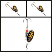 Uyguna-Yakala  Gümüş-sarı No:2 Black Fury Jaune Döner Kaşık-ÖKŞ.037 thumbnail 2