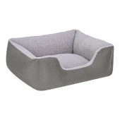 Pet Comfort Echo  Kedi ve Köpek Yatağı Gri/Gri Peluş S 60x50cm - 2