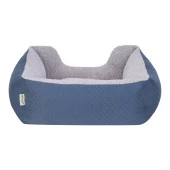 Pet Comfort Echo  Kedi ve Köpek Yatağı Mavi/Gri Peluş S 60x50cm thumbnail 3