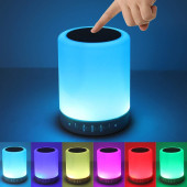 TT CL-671 Dokunmatik Taşınabilir RGB Led Bluetooth Hoparlör Aux/USB / TF Kart - 6