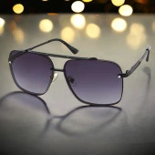 Di Caprio DC1828BLACK Degrade Siyah Pilot Model Erkek Güneş Gözlüğü - 1