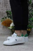 U.S. Polo Assn. Erna 4FX Beyaz Yeşil Orijinal Ürün Sneaker Spor Ayakkabı thumbnail 3