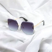 Di Caprio DC1841DGRD Siyah Gold Degrade Kesme Cam Kristal Kadın Güneş Gözlüğü - 1