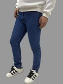 Erkek Dar Paça Özel New Okyanus Mavisi Kot Pantolon - 7