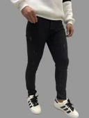 Erkek Dar Paça Desturalı New Siyah Kot Pantolon thumbnail 1