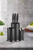 Tezgah Üstü Siyah Kaşıklık & Bıçaklık & Kepçelik & Organizer - 2